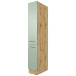 Apothekerschrank Cara B: 30 cm Eiche Dekor/Gr&uuml;n