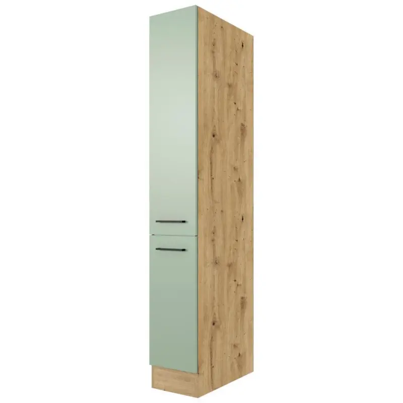 Apothekerschrank Cara B: 30 cm Eiche Dekor/Gr&uuml;n