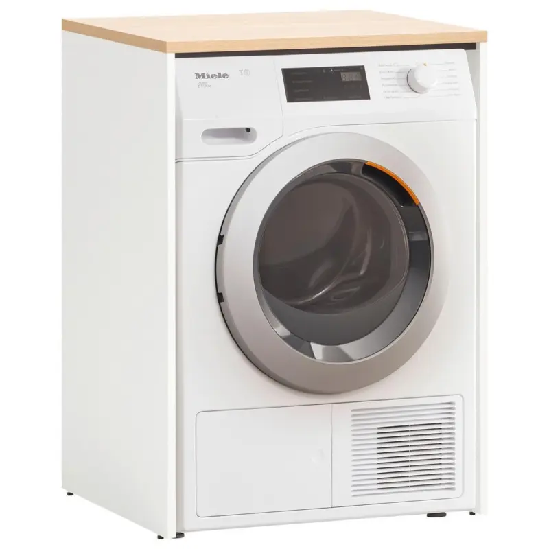 Waschmaschinenschrank Wei&szlig;/Eichefarben B: 67,1 cm