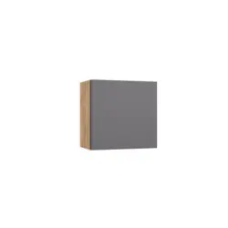 K&uuml;chenoberschrank Turin B:60cm Grau/Eiche Dekor