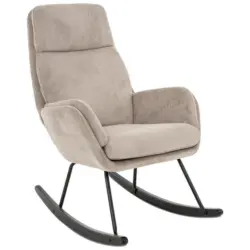 Schaukelsessel N&uuml;v Hellgrau B: 70 cm
