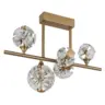 LED-Deckenleuchte Virina Klar Goldfarben L: 61 cm