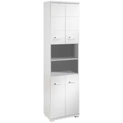 HOCHSCHRANK Nebraska06 B: 50cm Wei&szlig;