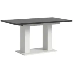 Ausziehtisch Marlon 150 AZ grau/Wei&szlig;, B:150-190 cm