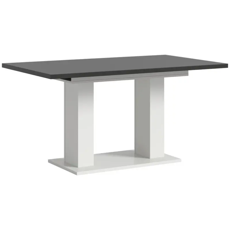 Ausziehtisch Marlon 150 AZ grau/Wei&szlig;, B:150-190 cm