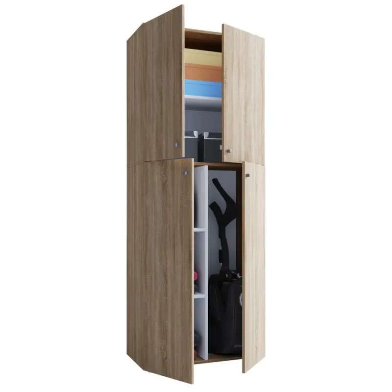 Mehrzweckschrank Lona Eiche Dekor BxH 70x182 cm