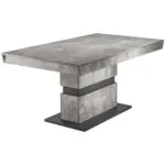 M&ouml;belix Esstisch ausziehbar Matthew 160-215x90 cm Grau Betonoptik
