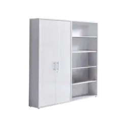 Aktenschrank Office Edition Grau/Wei&szlig; HG, B: 168,8 cm