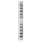 M&ouml;belix CD-Regal Bigol Wei&szlig;, Honigeiche Dekor B: 21cm
