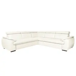 Ecksofa City Wei&szlig; B: 265x265 cm