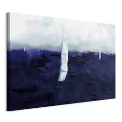 Leinwandbild Maritime Memory Blau Grauwei&szlig; B: 120 cm