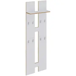 WANDGARDEROBE Salia Wei&szlig;/Honigeiche, B:57 cm