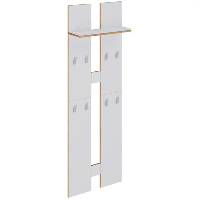 WANDGARDEROBE Salia Wei&szlig;/Honigeiche, B:57 cm