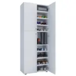 M&ouml;belix Schuhschrank Lona XXL 9 F&auml;cher Wei&szlig; Dekor B: 70 cm