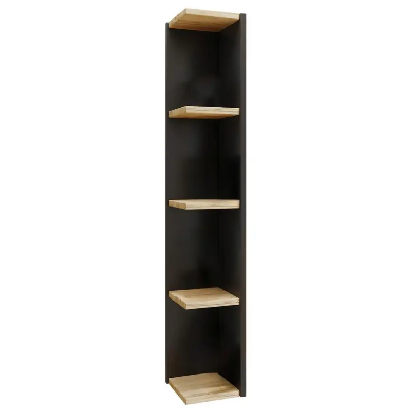 Eckregal Honsa Anthrazit/Eiche Dekor B: 15cm