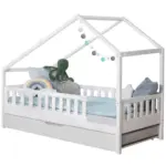 M&ouml;belix Hausbett Lou B: 100 cm Wei&szlig; LOU