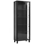 M&ouml;belix VITRINE Albi Schwarz B: 62 cm