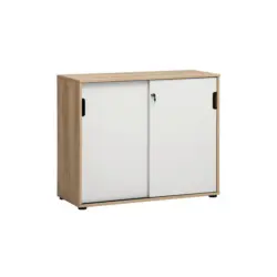 Aktenschrank Emmik Wei&szlig;/Eiche Dekor B: 100,1cm