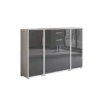 M&ouml;belix Aktenschrank Office Edition Grau/Anthrazit HG, B:172,6cm
