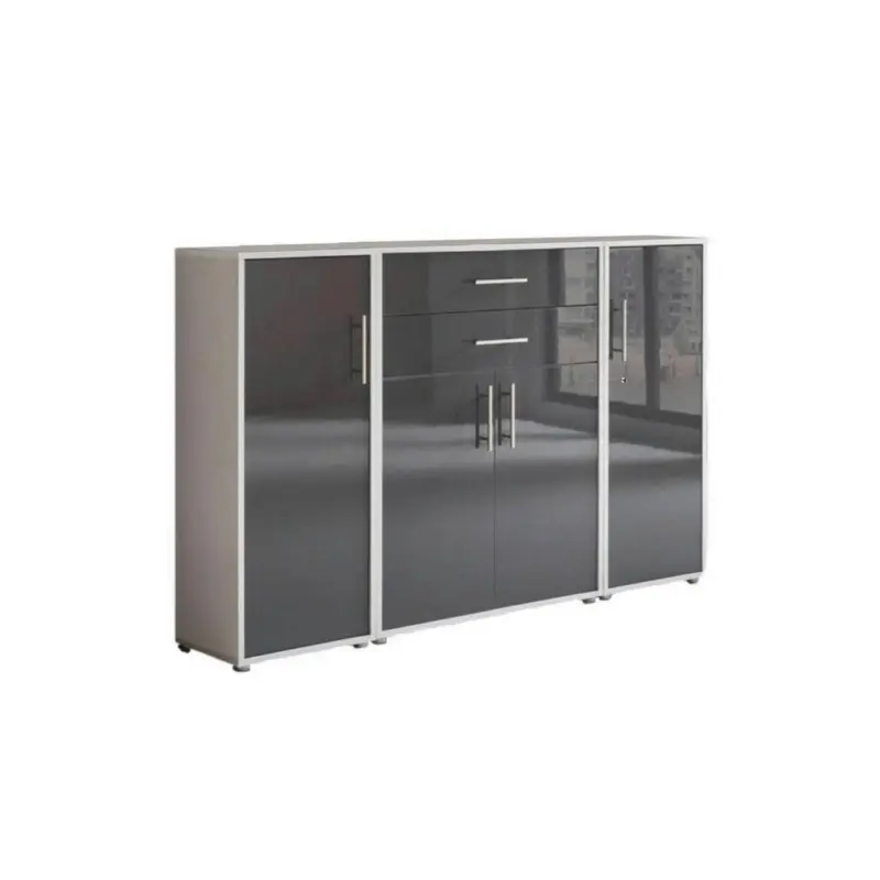 Aktenschrank Office Edition Grau/Anthrazit HG, B:172,6cm
