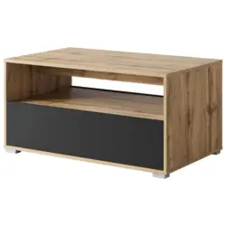 Couchtisch Narobi-II Eiche Wotan/Schwarz B: 90 cm