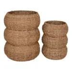 M&ouml;belix KORBSET Sarbas Hellbraun B: 35 cm