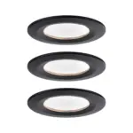 M&ouml;belix Deckenleuchte 3er-Set &Oslash; 7,8 cm, dimmbar, rund