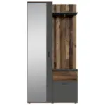 M&ouml;belix Garderobe Jakob Alteiche Dekor/Anthrazit B: 97 cm