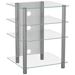 Phonotisch Bilus B: 59 cm Silberfarben, Glas