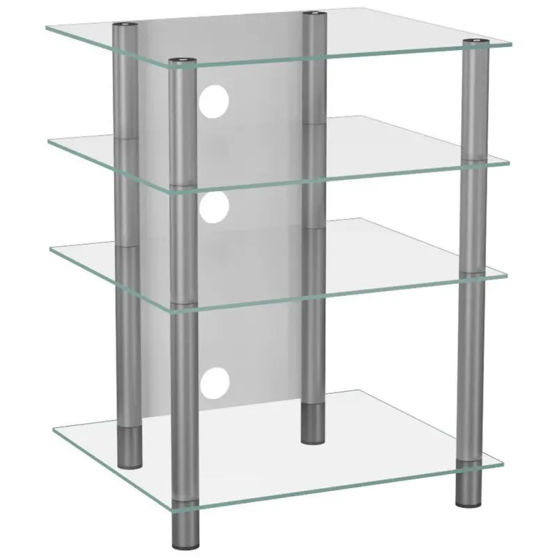 Phonotisch Bilus B: 59 cm Silberfarben, Glas