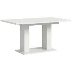 Ausziehtisch Marlon 150 AZ Melamin wei&szlig;, B:150-190 cm