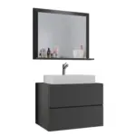 M&ouml;belix Badm&ouml;bel-Set 3--Teilig. Lendas B: 80 cm Anthrazit