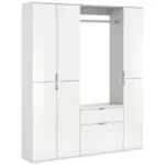 M&ouml;belix Garderobe Projekt X 3-Teilig Wei&szlig; B: 152 cm
