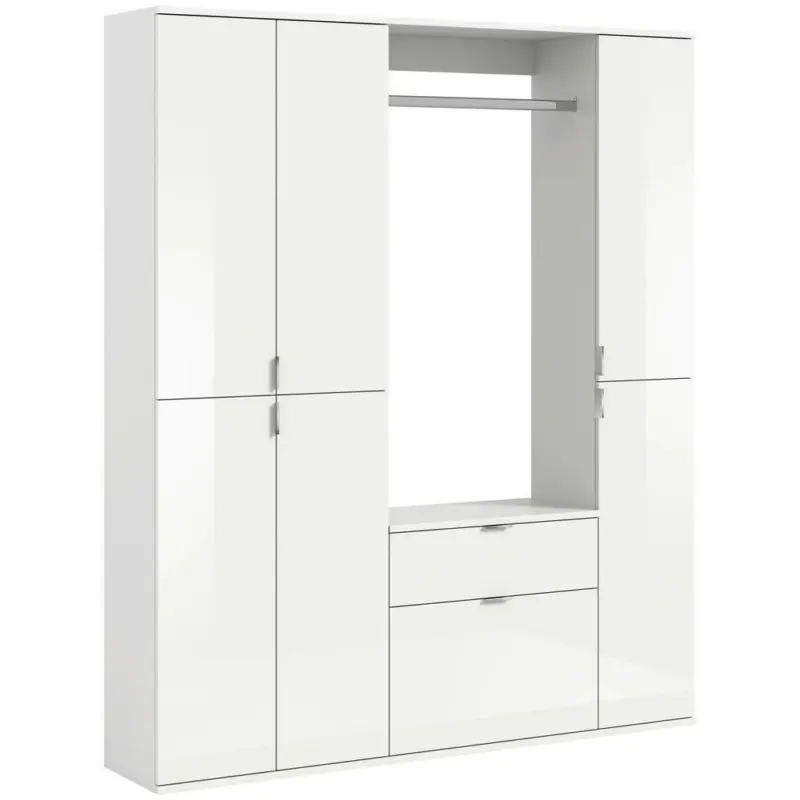 Garderobe Projekt X 3-Teilig Wei&szlig; B: 152 cm