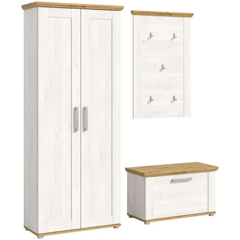 Garderobe Verona 3-Teilig L&auml;rche B: 171 cm
