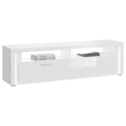 Lowboard Skylight Wei&szlig; Hochglanz B: 201 cm