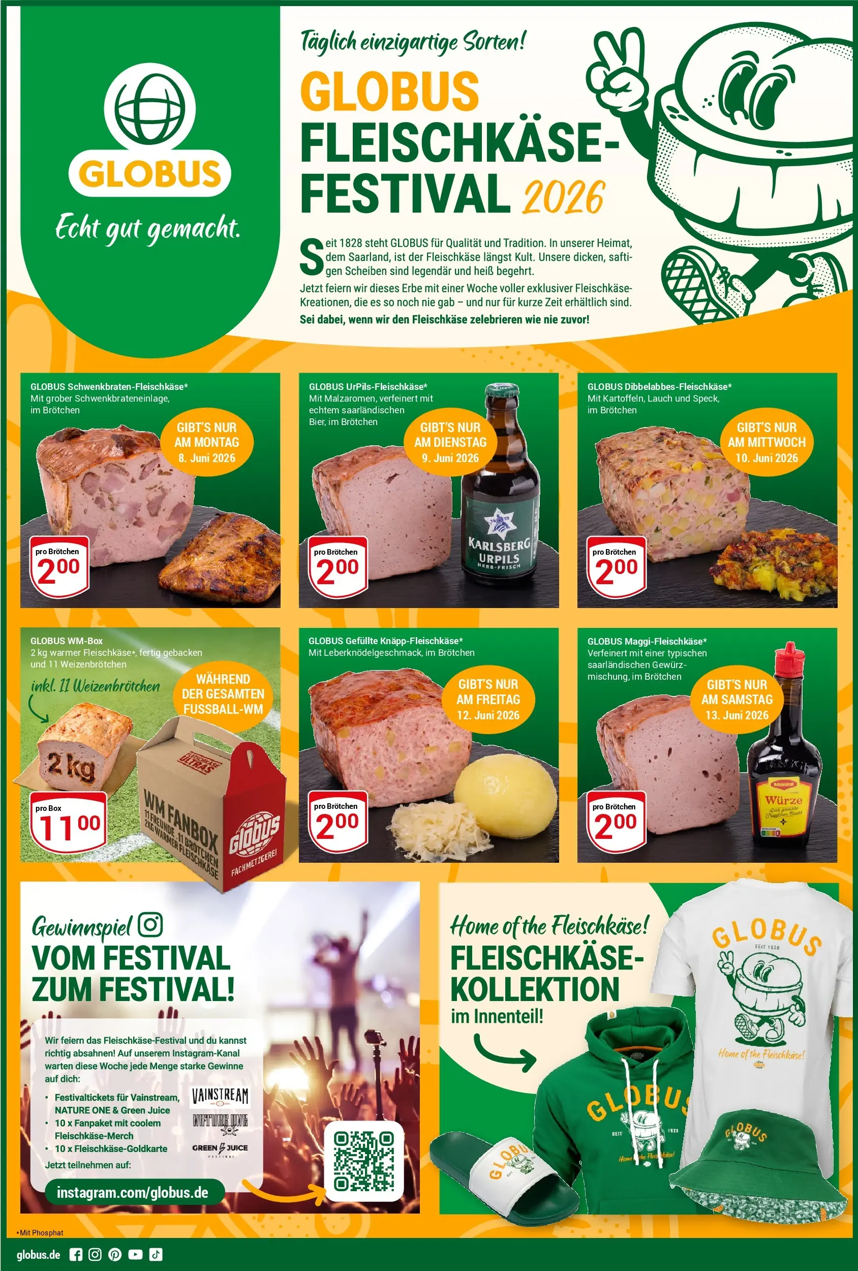 Globus - Globus: Fleischkäse-Festival 2026 (ab 08.06.2026) » Angebote online | Seite: 1