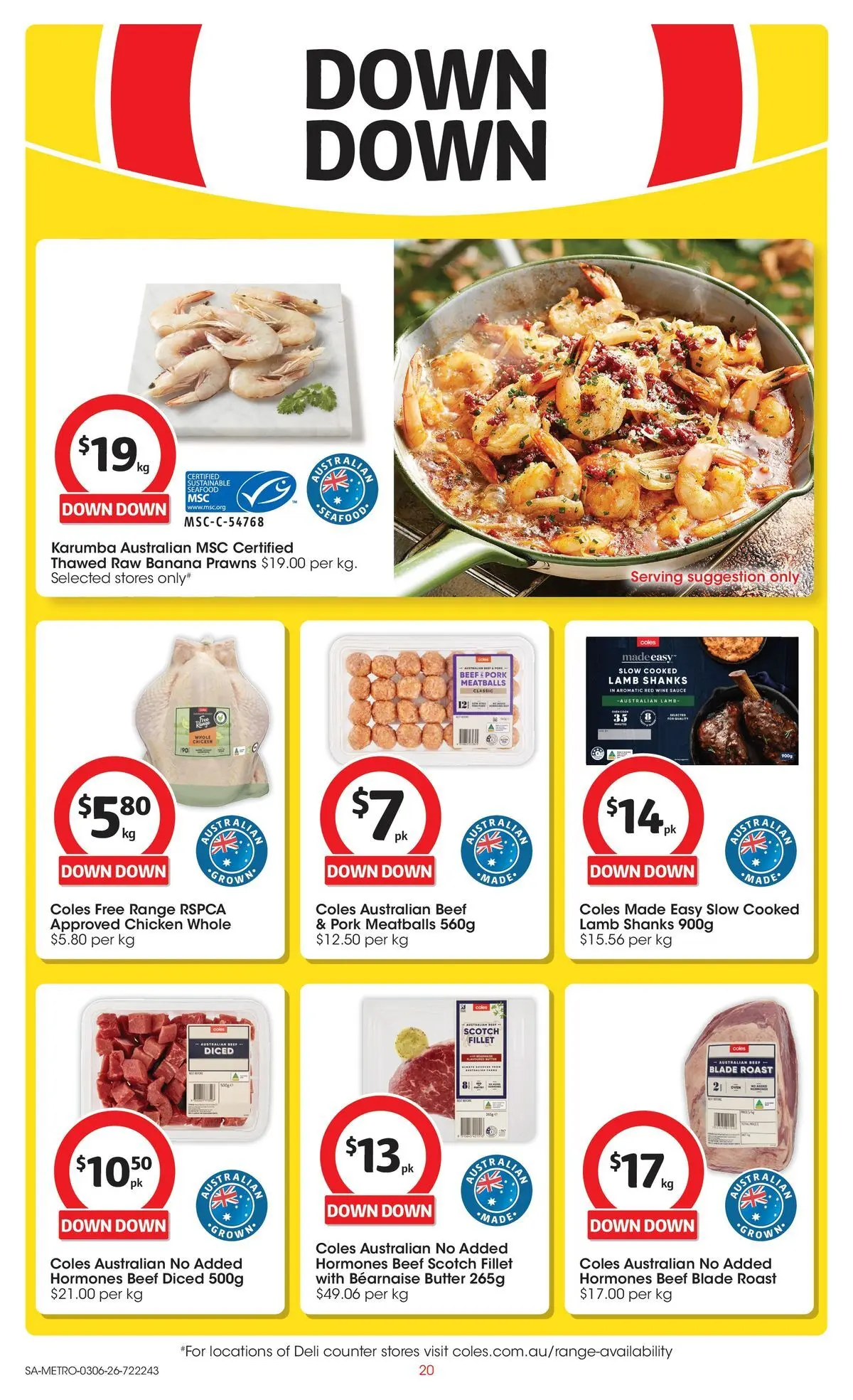 ﻿Coles catalogue valid from 02/06/2026 > Online Australia | Page: 20 | Products: Pork, Beef, Sauce, Scotch