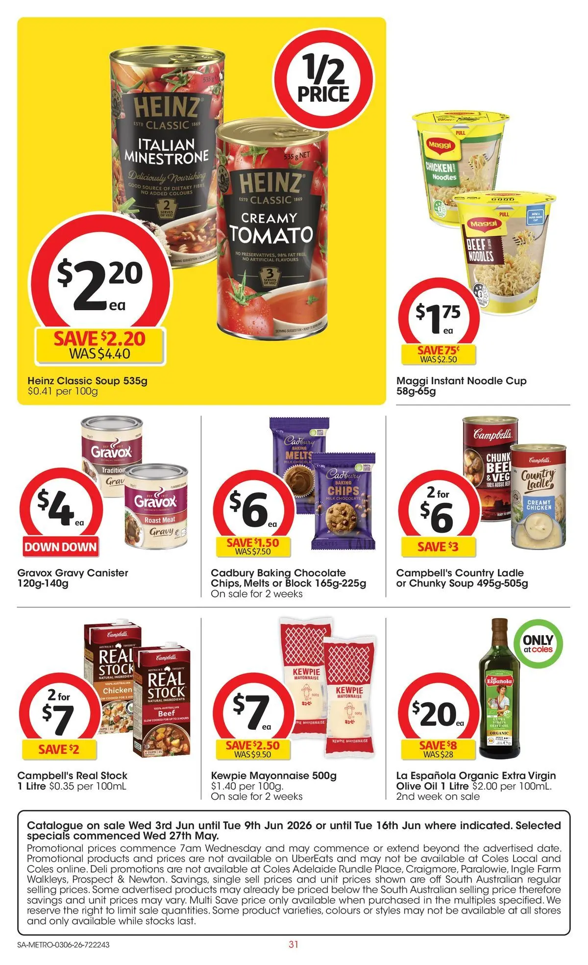﻿Coles catalogue valid from 02/06/2026 > Online Australia | Page: 31 | Products: Oil, Chicken, Meat, Chips