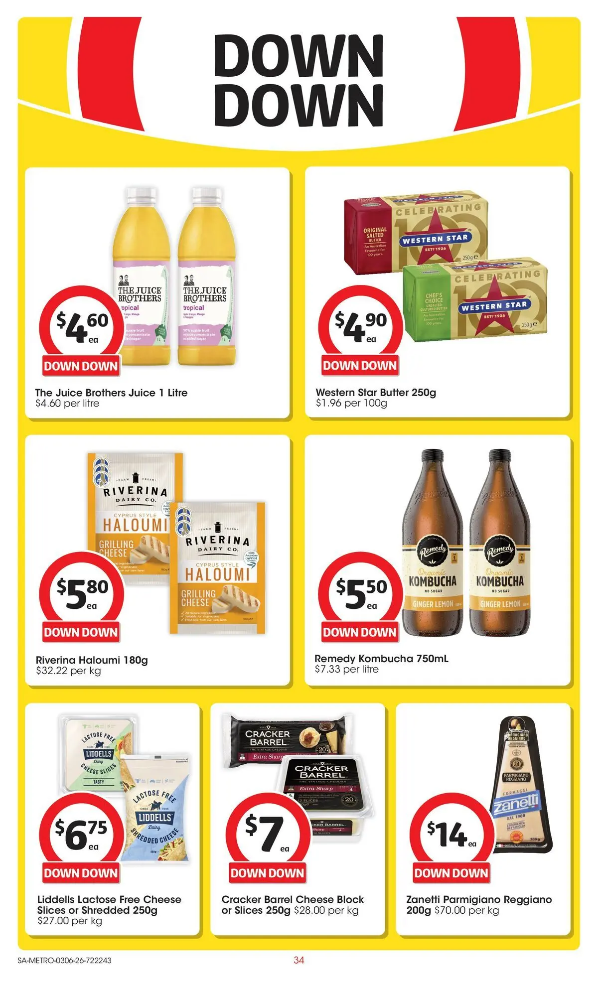 ﻿Coles catalogue valid from 02/06/2026 > Online Australia | Page: 34 | Products: Cheese, Juice, Sugar, Lemon