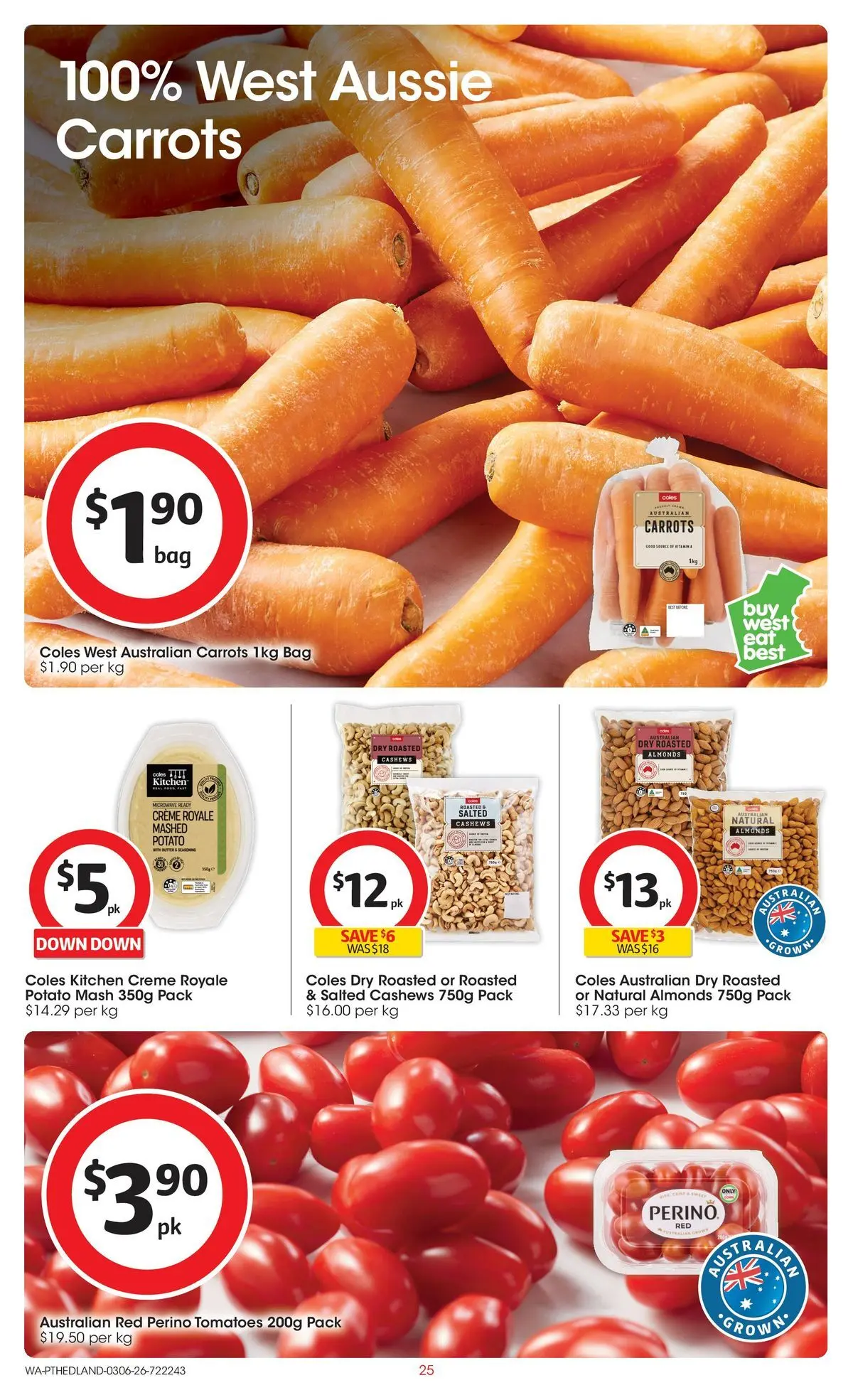 ﻿Coles catalogue valid from 02/06/2026 > Online Australia | Page: 25 | Products: Tomatoes, Carrots, Bag, Microwave