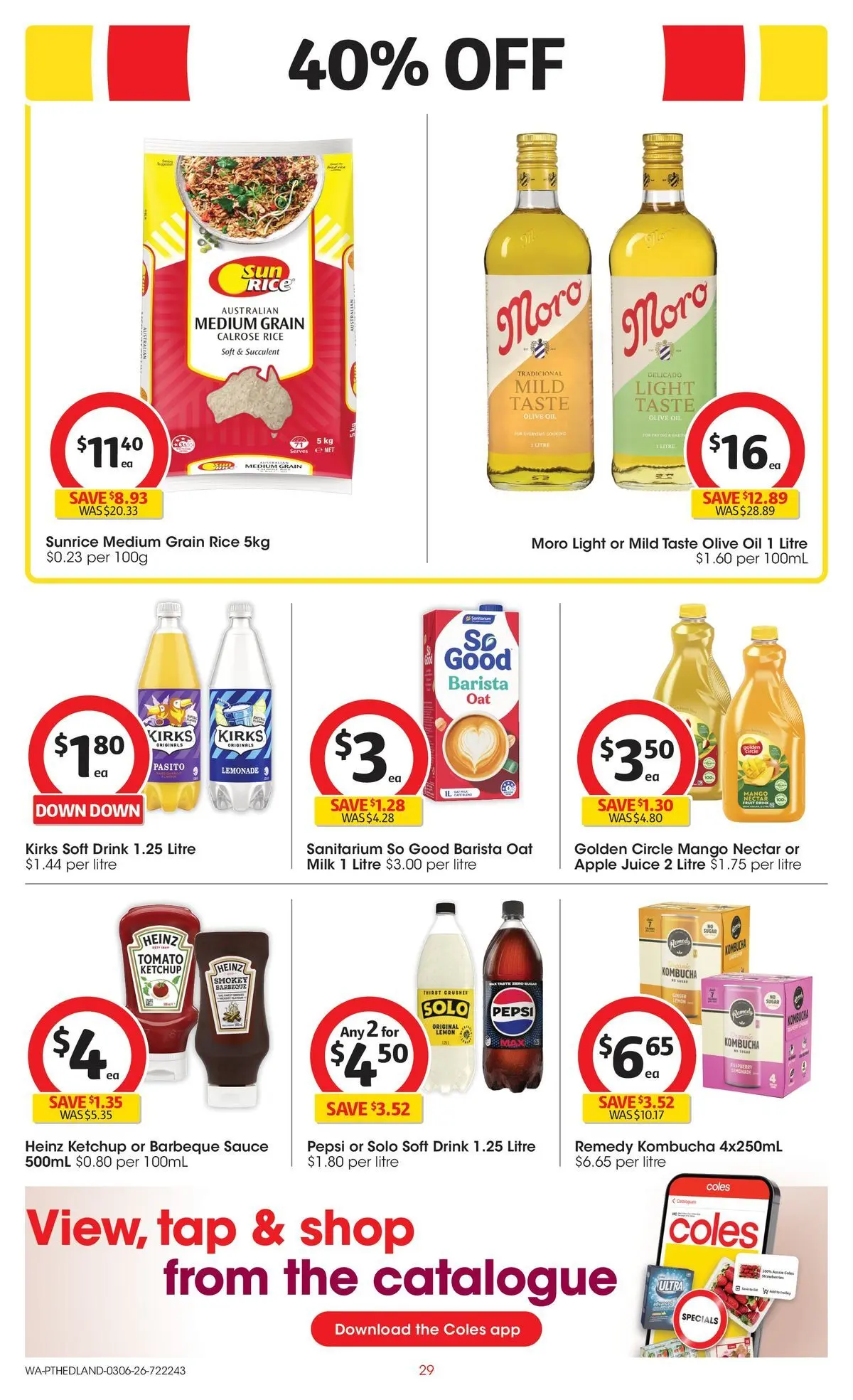 ﻿Coles catalogue valid from 02/06/2026 > Online Australia | Page: 29 | Products: Juice, Rice, Sugar, Mango