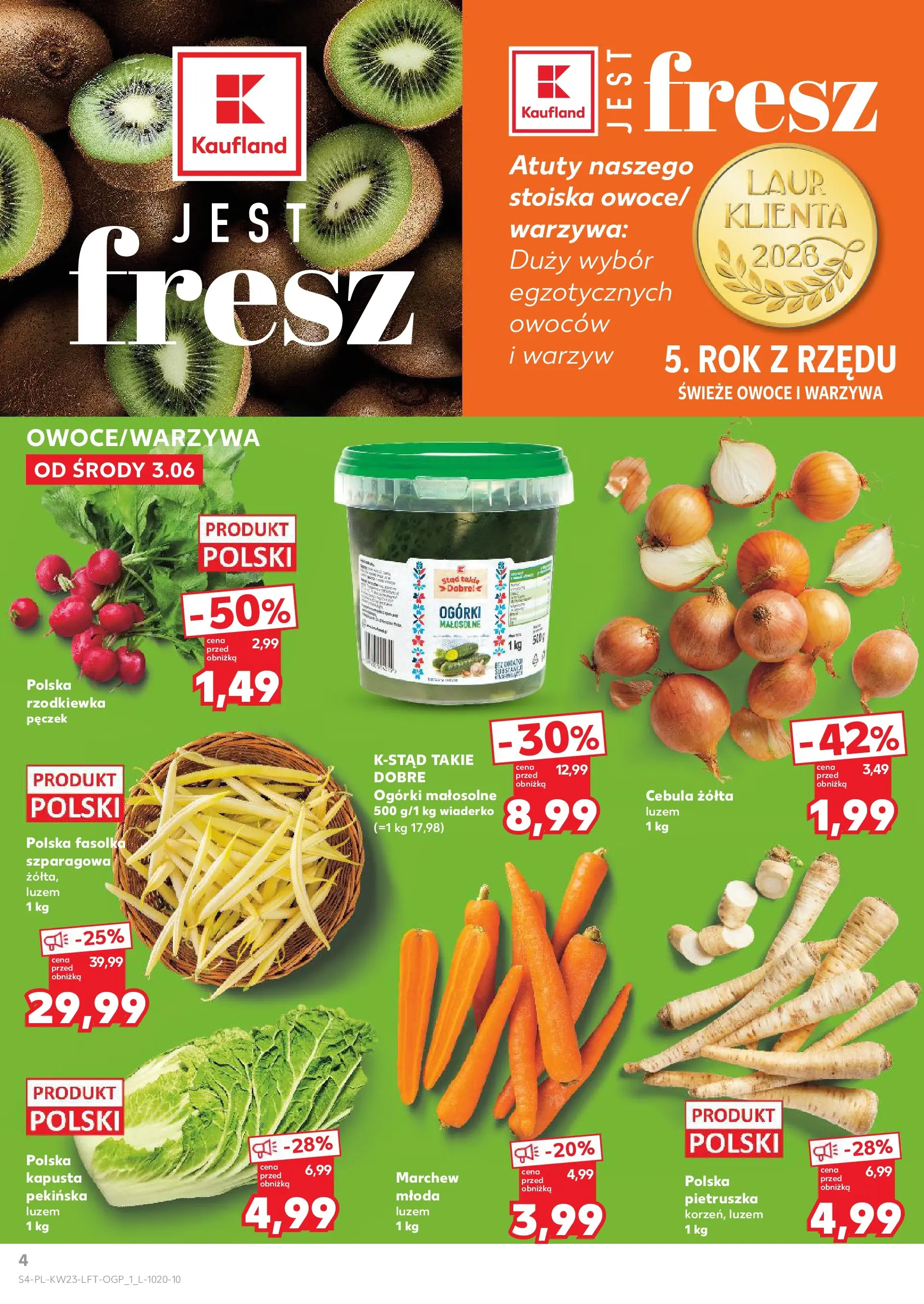 Kaufland gazetka (03.06.2026) - od jutra | Strona: 4 Kaufland gazetka od 03.06.2026 - od jutra PDF | Strona: 4
