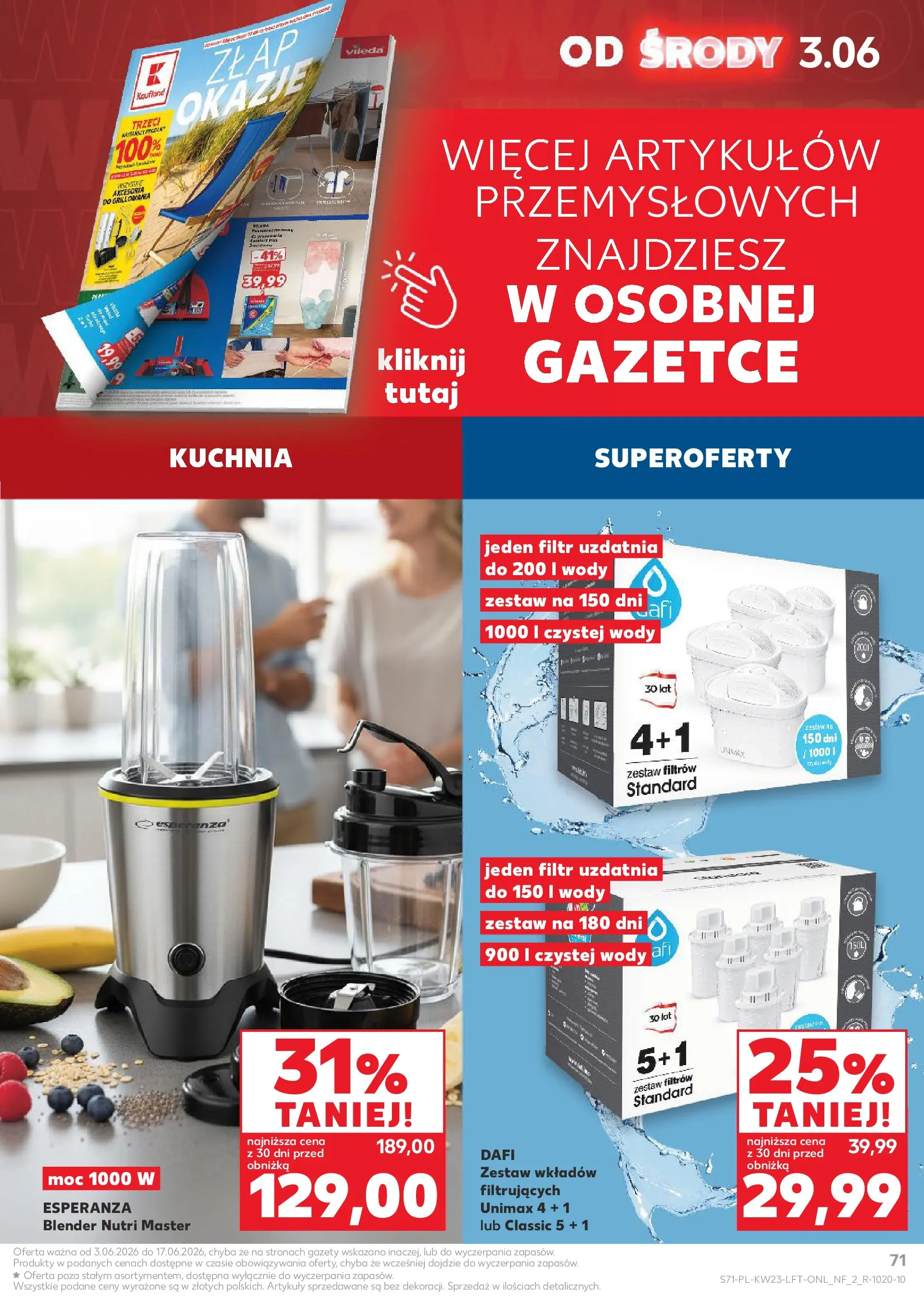 Kaufland gazetka (03.06.2026) - od jutra | Strona: 71 Kaufland gazetka od 03.06.2026 - od jutra PDF | Strona: 71