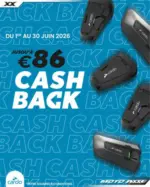 Moto-Axxe Du 1er au 30 juin, profitez d&rsquo;une offre exceptionnelle sur les intercoms Cardo avec jusqu&rsquo;&agrave; 86&euro; rembours&eacute;s selon le mod&egrave;le achet&eacute;. - au 30.06.2026