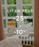 Bouchara LIT DE R&Ecirc;VE -25% - au 30.06.2026