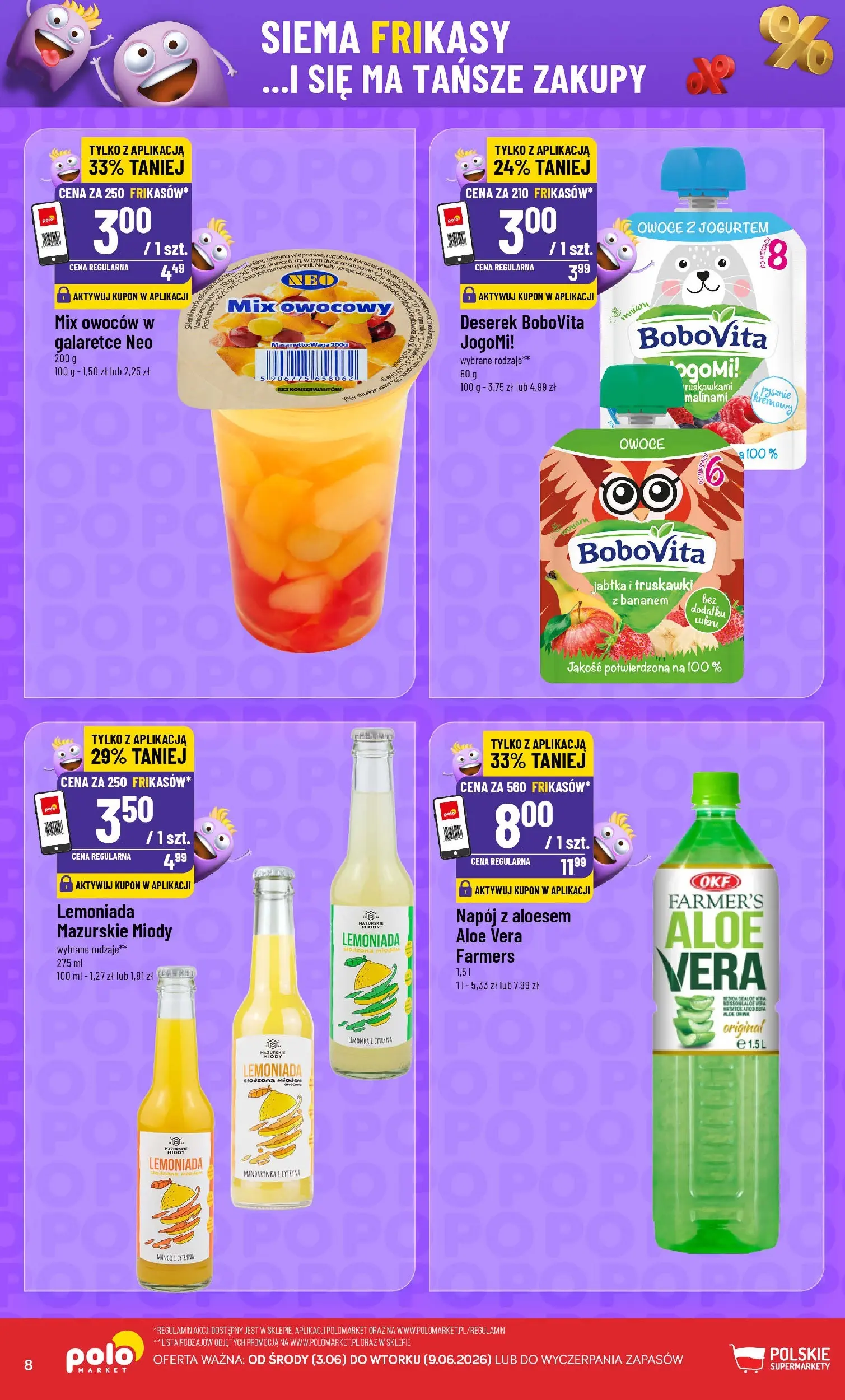 Nowa POLOmarket gazetka od jutra 09.06.2026 | Strona: 8 | Produkty: Cytryna, Mango, Limonka, Truskawki