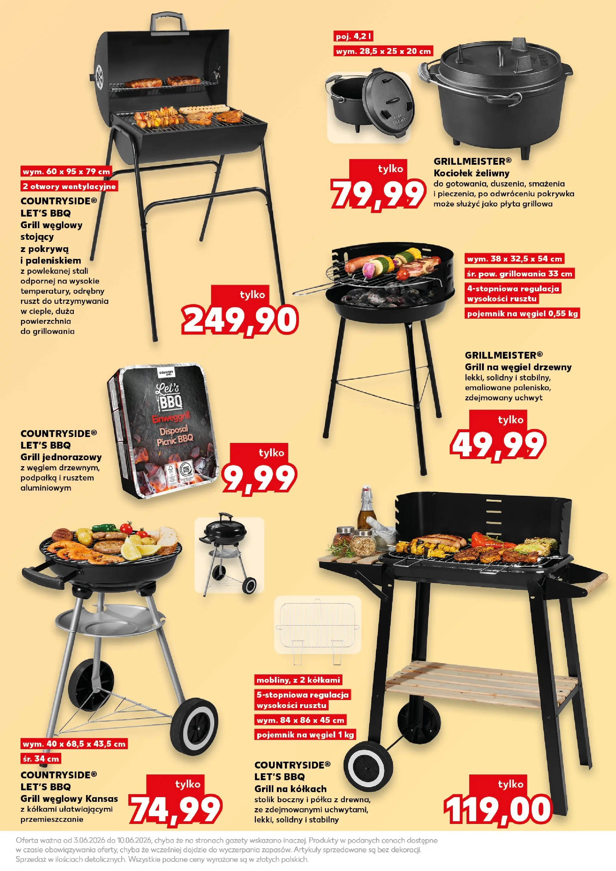Kaufland gazetka - Ogród od 03.06.2026 - od jutra PDF | Strona: 17 | Produkty: Grill, Ruszt, Półka, Grill jednorazowy