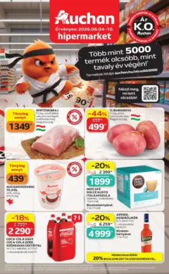 Auchan akciós újság Budapest - amely érvényes a következő dátumtól: 04.06.2026