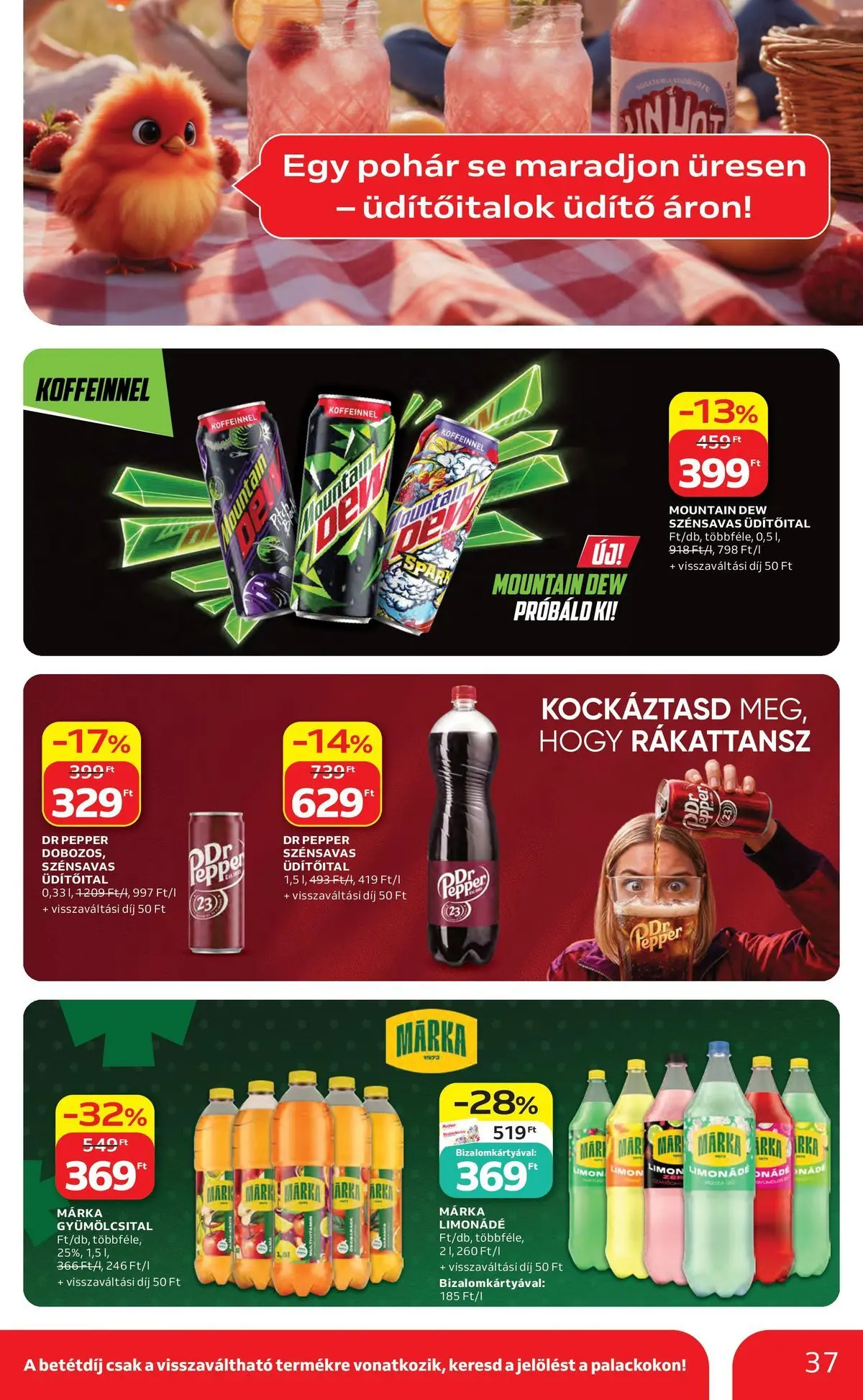 Auchan akciós újság Budapest - 2026.06.04. -tól/töl > akció, lapozható szórólap 🛍️ | Oldal: 37 | Termékek: Gyümölcsital, Parka, Limonádé, Pohár